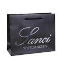 Personalizado laminación reciclable reutilizable plegable elegante bolsa de papel